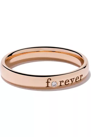De Beers 18kt rose gold Forever diamond band