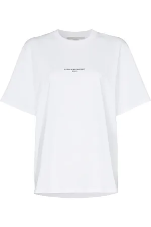 Stella McCartney Playera con logo minimalista