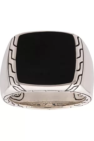 John Hardy Anillo de sello Classic Chain