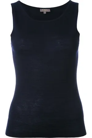 N.PEAL Color block shell top