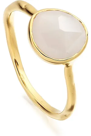 Monica Vinader Anillo GP Siren de piedra lunar