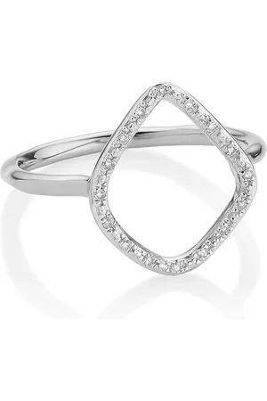 Monica Vinader Anillo Riva con diamantes