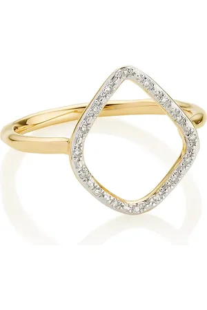 Monica Vinader Anillo Riva con diamantes