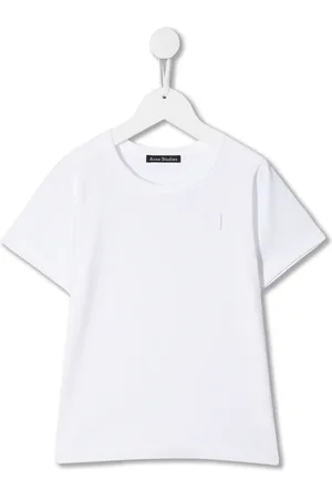 Acne Studios Playera con parche de cara