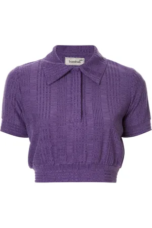 Bambah Playera tipo polo corta tejida