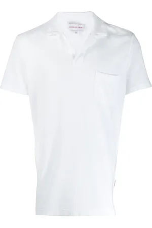 Orlebar Brown Playera tipo polo de rizo