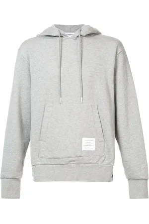 Thom Browne Center-Back Stripe Jersey Hoodie