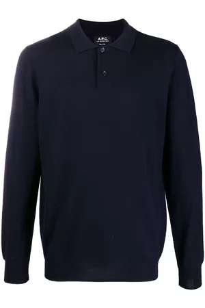 A.P.C. Suéter tejido con cuello estilo polo