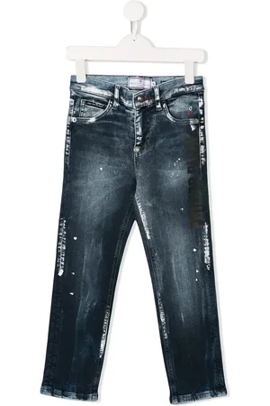 Philipp Plein Jeans con efecto de salpicadura de pintura