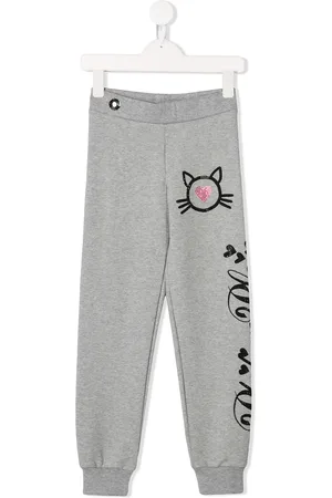 Philipp Plein Pants Crystal Cat