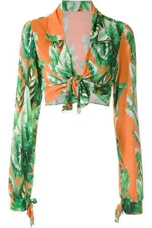 AMIR SLAMA Top corto estampado