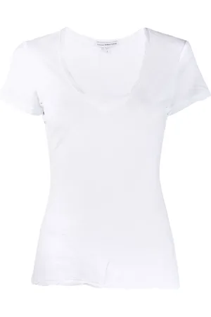 James Perse Playera con detalles de costuras