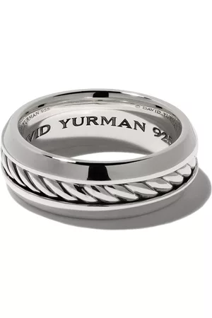 David Yurman Anillo Cable Inset en plata de ley de 8mm