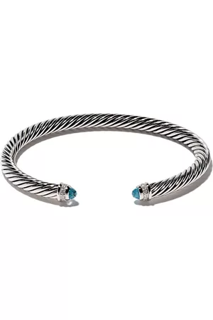 David Yurman Pulsera Classic Cable en plata de ley con diamante de 5mm