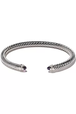 David Yurman Pulsera Classic Cable en plata de ley con diamante de 5mm