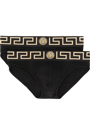 VERSACE Pack de dos piezas de ropa interior con motivo Greca en la pretina