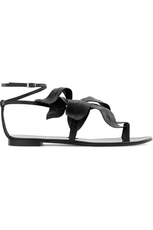 Giuseppe Zanotti Flower appliqué flat sandals