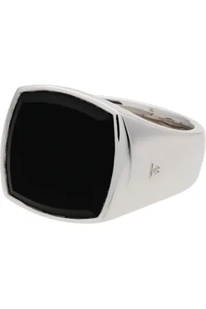 TOM WOOD Anillo estilo sello con piedra de ónix