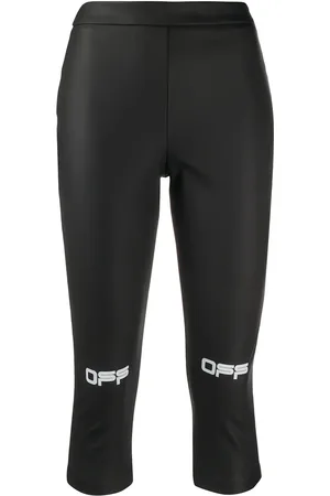 OFF-WHITE Pants capri con logo