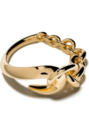 SHAUN LEANE Anillo con cadena y diseño de anzuelo