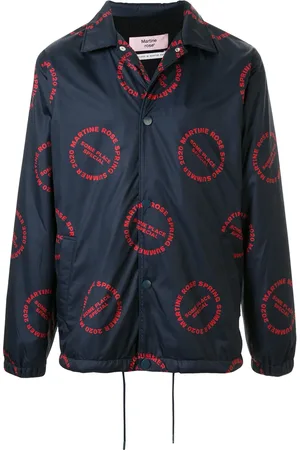 MARTINE ROSE Chamarra bomber con logo estampado