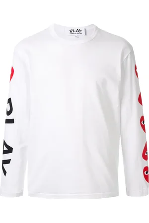 Comme des Garçons Playera manga larga con estampado floral