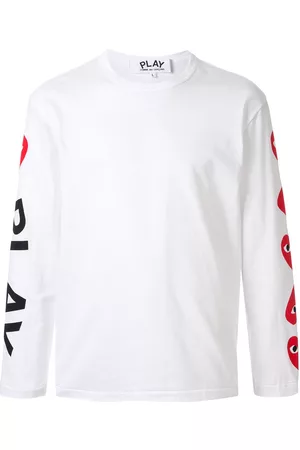 Comme des Garçons Playera manga larga con estampado floral
