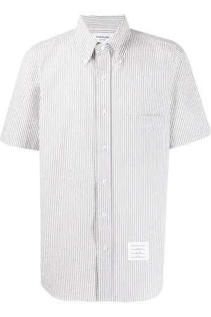 Thom Browne Camisa manga corta a rayas