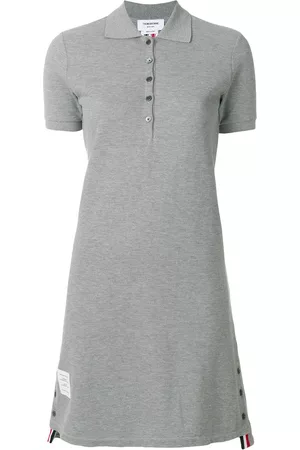Thom Browne Vestido estilo playera tipo polo con motivo de rayas