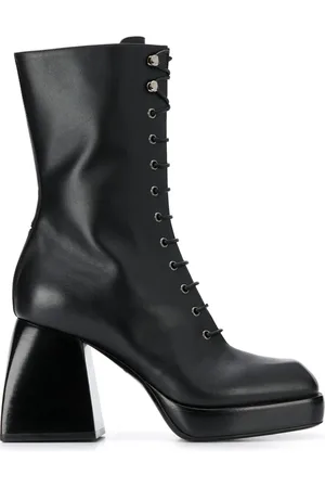 NODALETO Botas con agujetas y tacón alto