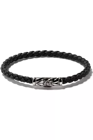 David Yurman Pulsera trenzada Chevron en plata de ley de 8mm