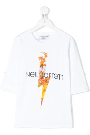 Neil Barrett Playera con estampado de llamas