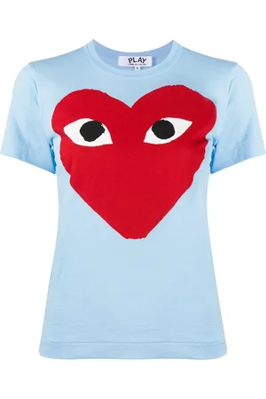 Comme des Garçons Playera con motivo de corazón