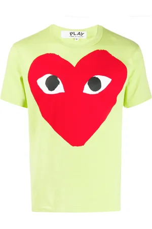 Comme des Garçons Playera con estampado de corazón