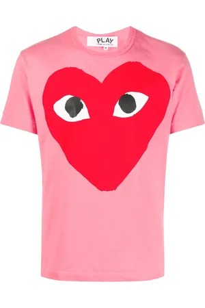 Comme des Garçons Playera con estampado de corazón