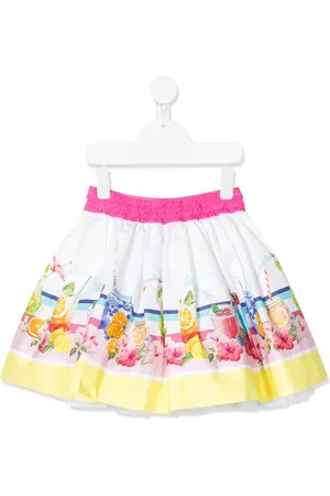 MONNALISA Falda acampanada con estampado gráfico
