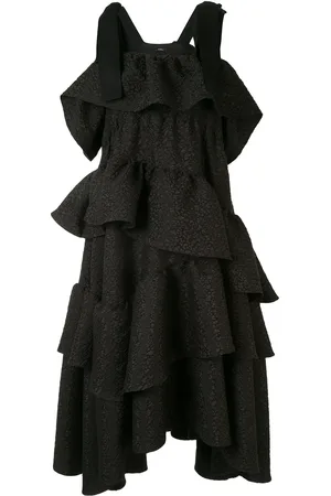 GOEN.J Vestido midi con capas escalonadas