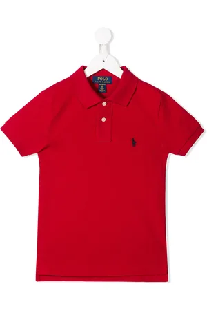 Ralph Lauren Playera tipo polo con logo bordado
