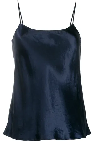 Vince Top estilo camisola de satén