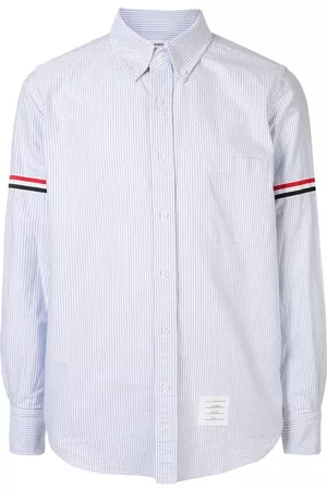 Thom Browne Camisa con detalle a rayas RWB
