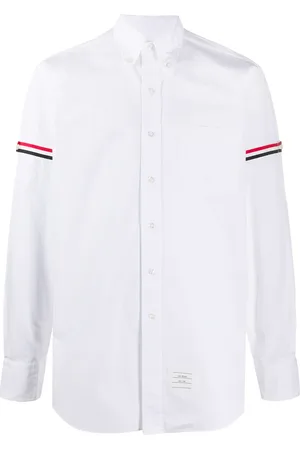 Thom Browne Camisa a rayas RWB