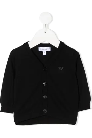 Emporio Armani Cárdigan con logo en relieve