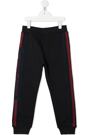 Emporio Armani Pants con rayas y logo