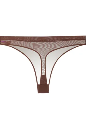 MAISON CLOSE Tanga de malla