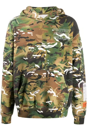 Heron Preston Sudadera con motivo militar