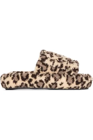 Natasha Zinko Slippers con estampado de leopardo