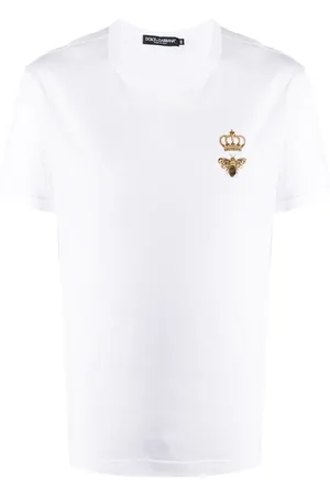 Dolce & Gabbana Playera con bordado de abeja y corona