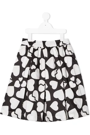 Msgm Heart-print A-line skirt