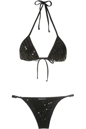 AMIR SLAMA Bikini triangular con lentejuelas