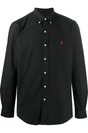 Ralph Lauren Camisa lisa manga larga
